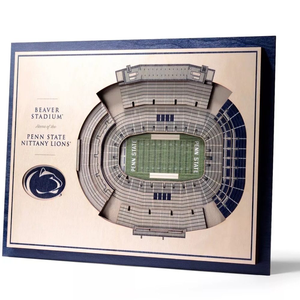 Penn State Beaver Stadium 3D Wall Art